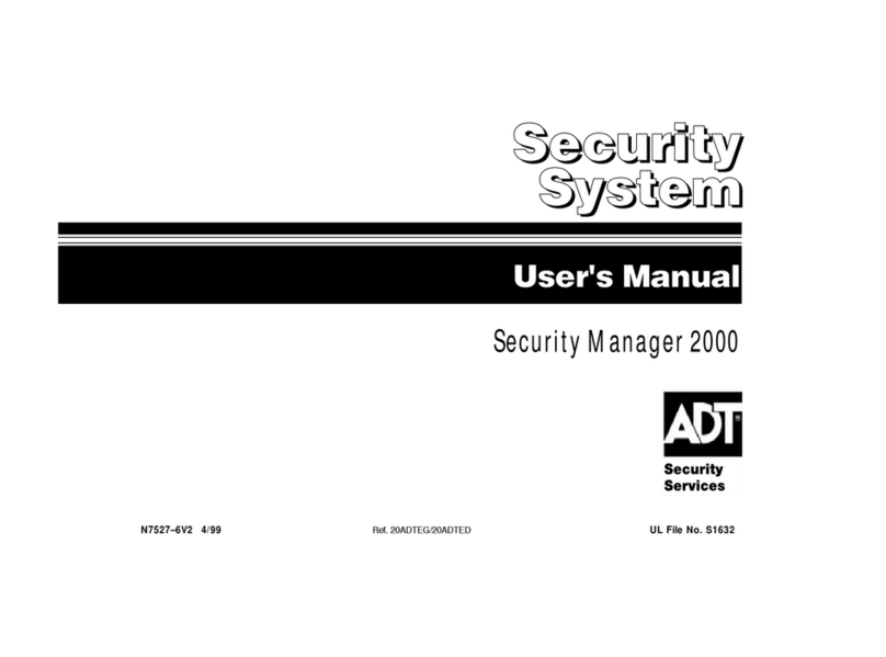 ADT SECURITY MANAGER 2000 Manual de usuario