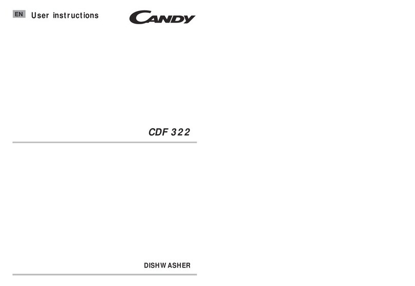 Candy CDF 322 Manual de usuario