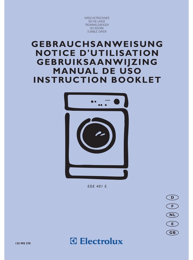 Electrolux EDE401E Manual de usuario Electrolux EDE401E Manual de usuario