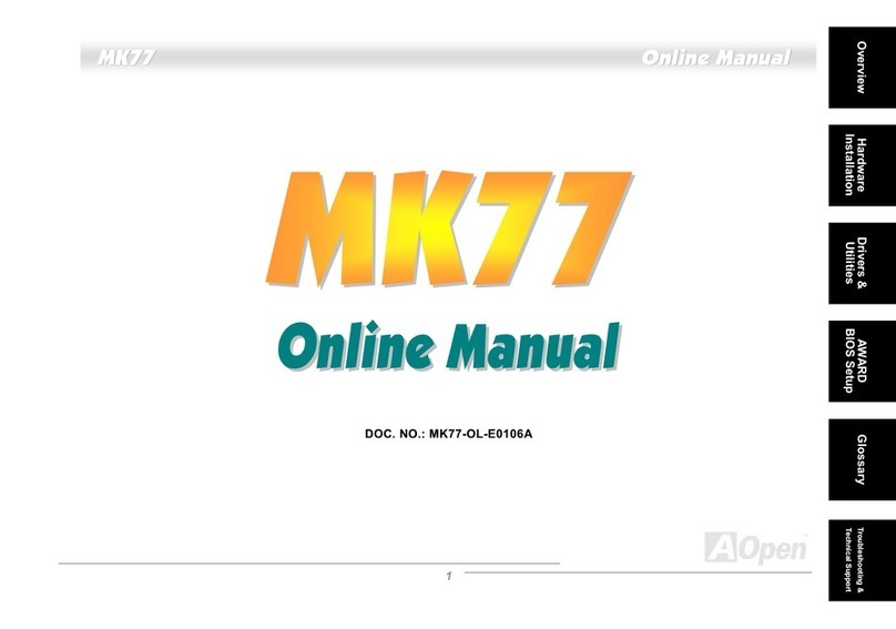 AOpen MK77 Manual de usuario