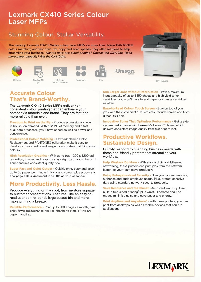 Lexmark CX410E Manual de usuario