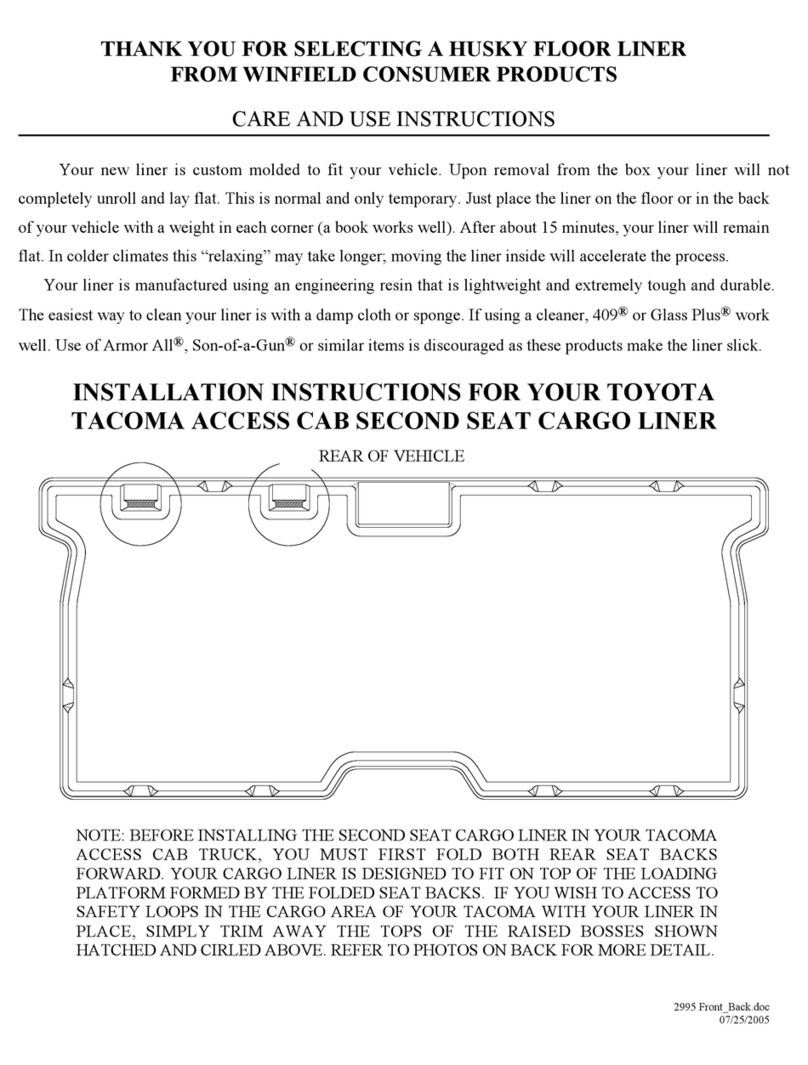 HUSKY LINERS 2995 Manual HUSKY LINERS 2995 Manual