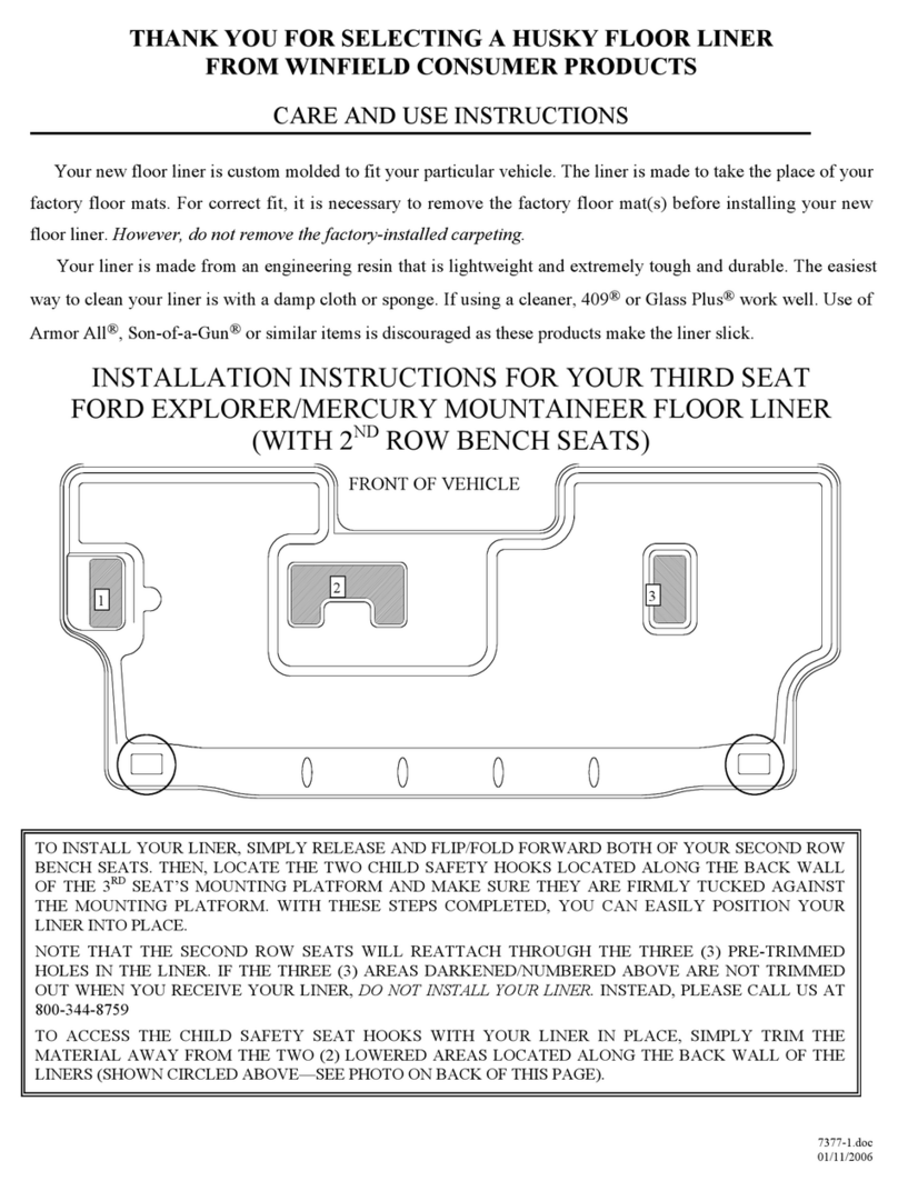 HUSKY LINERS 7377 Manual HUSKY LINERS 7377 Manual