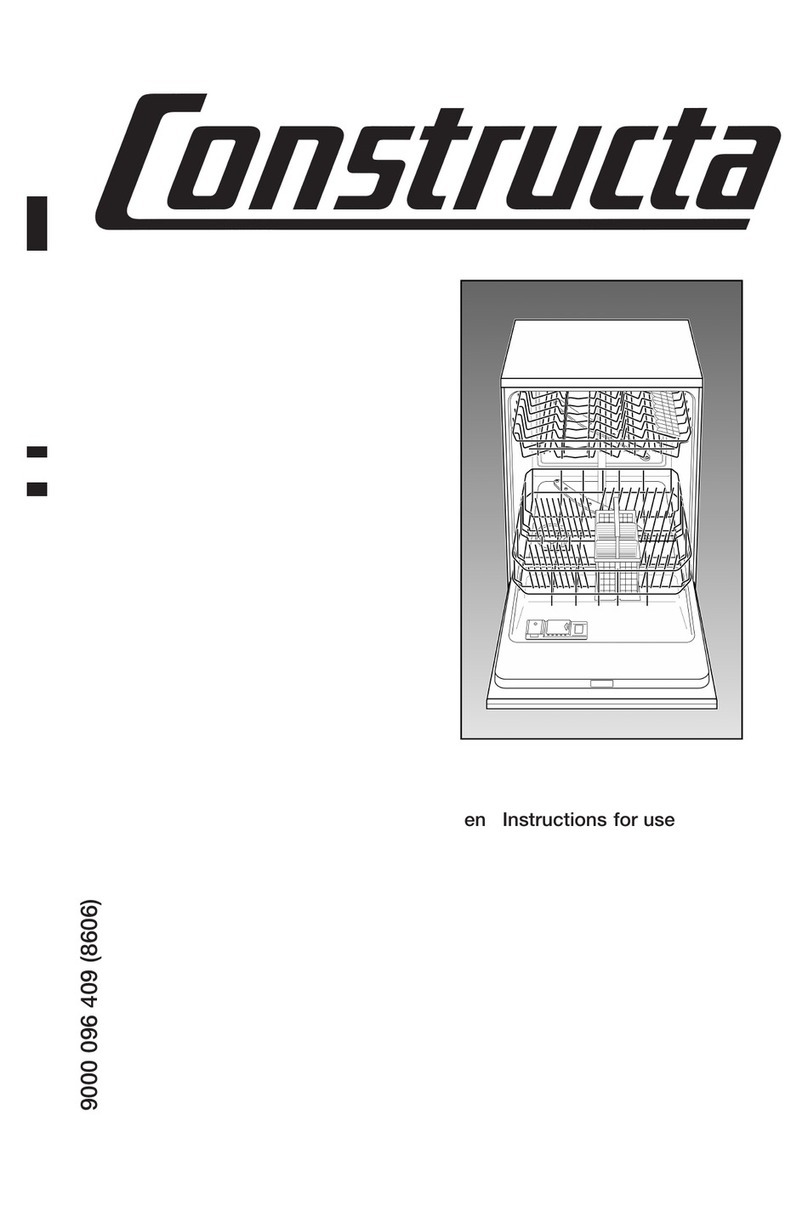 CONSTRUCTA Dishwasher Manual de usuario