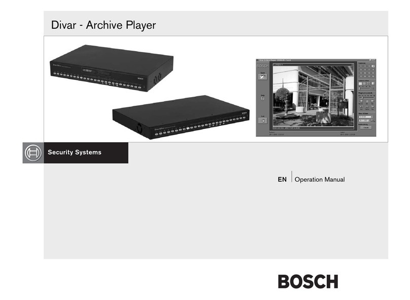 Bosch Divar Archive Player Manual de usuario