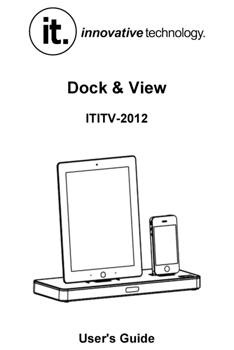Innovative Technology Dock & View ITITV-2012 Manual de usuario