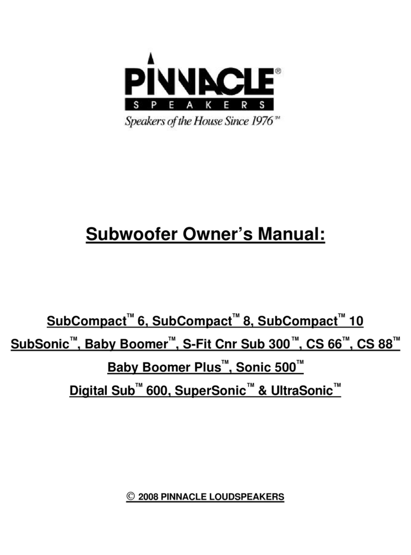 Pinnacle Digital Sub 600 Manual de usuario