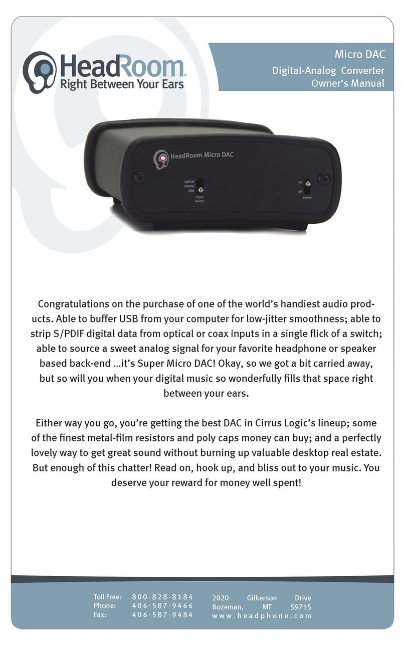 HeadRoom Micro DAC Manual de usuario