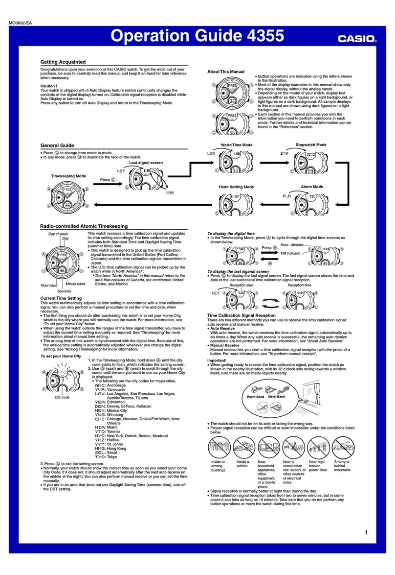 Casio 4355 Manual de usuario