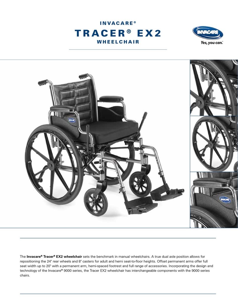 Invacare TRACER EX2 Manual de usuario