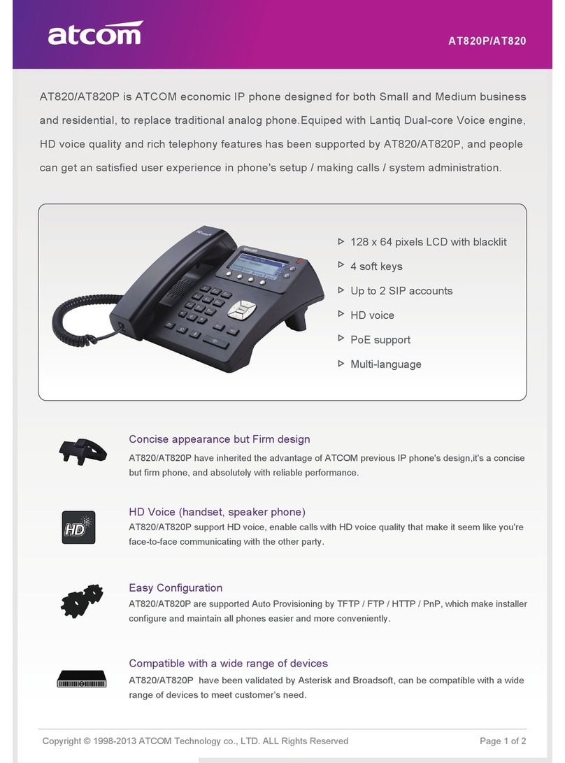 ATCOM AT820 series Manual del propietario