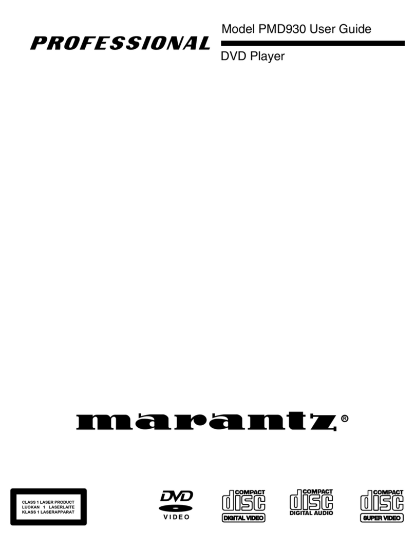 Marantz PMD930 Manual de usuario