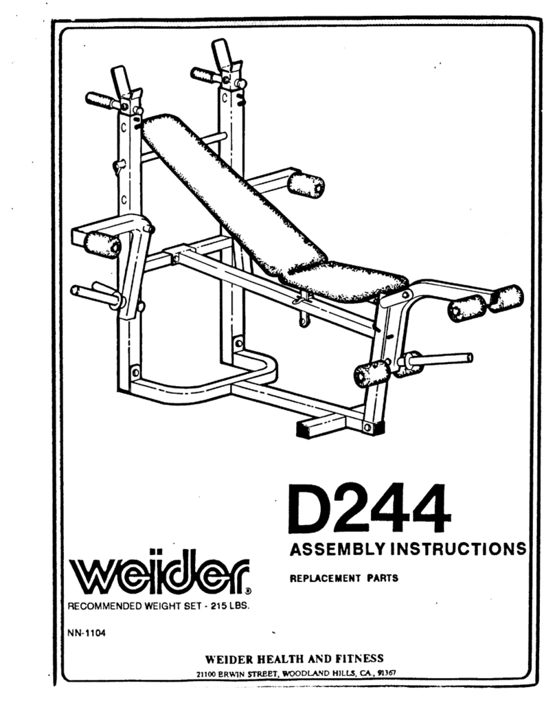 Weider D244 Manual de usuario