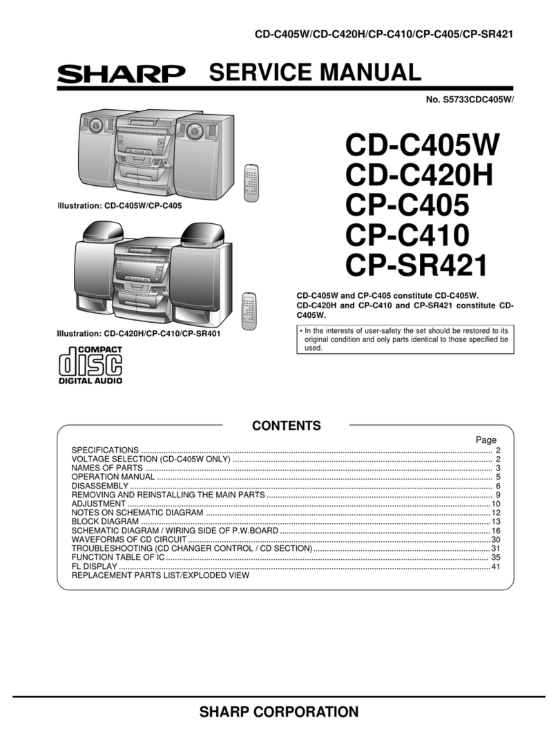 Sharp CD-C405W Manual de usuario