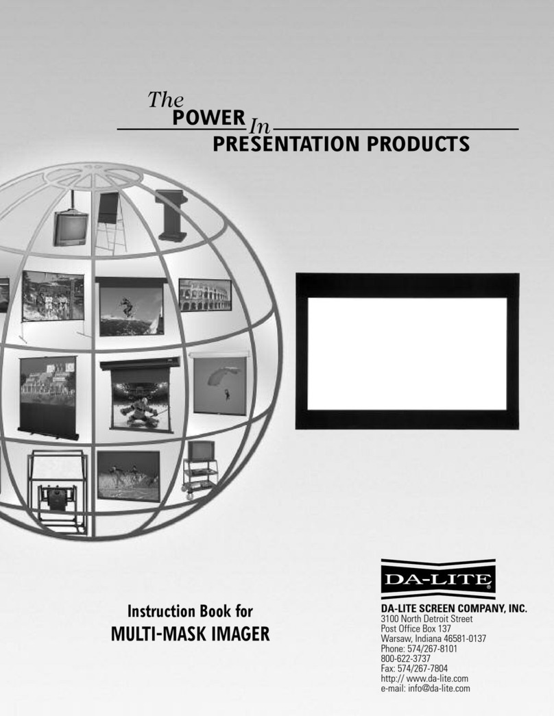 Da-Lite MULTI-MASK IMAGER Manual de usuario