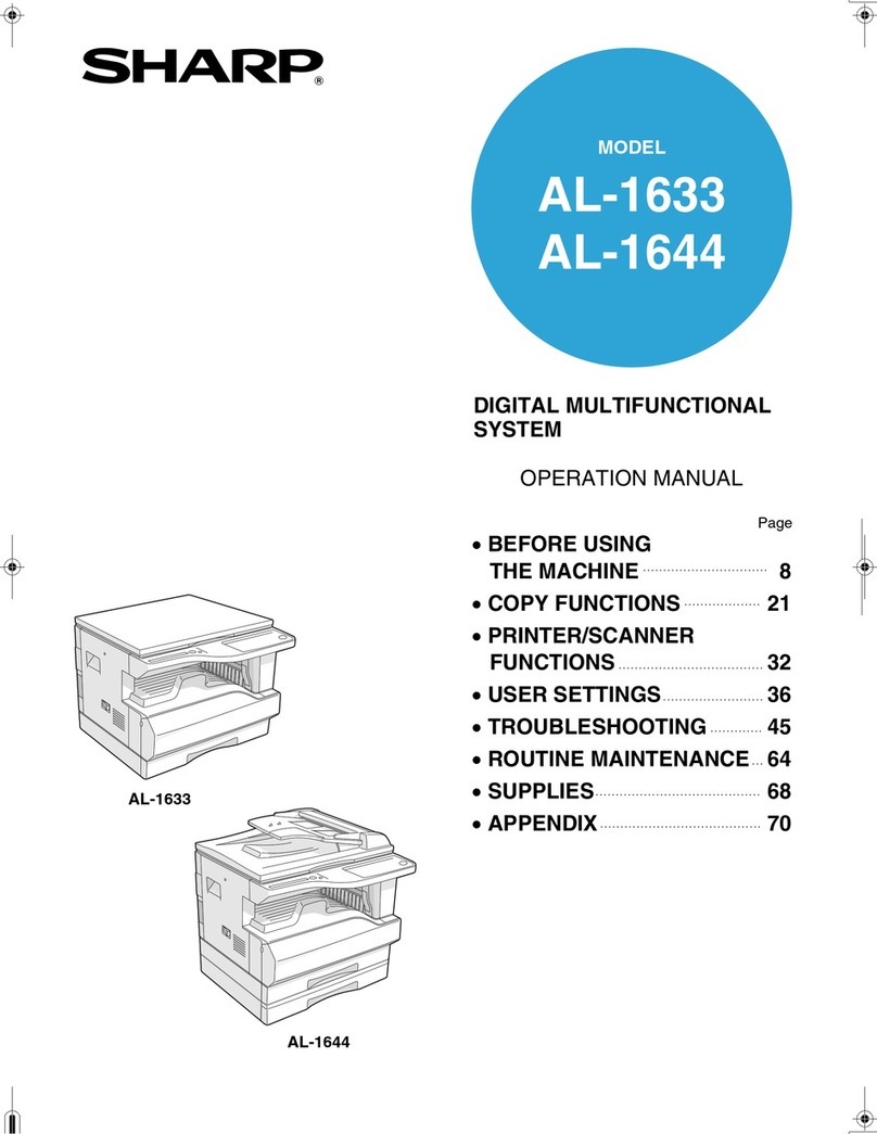 Sharp AL-1633 Manual de usuario