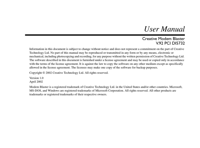 Creative DI5732 Manual de usuario