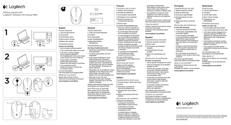 Logitech M187 Manual de usuario
