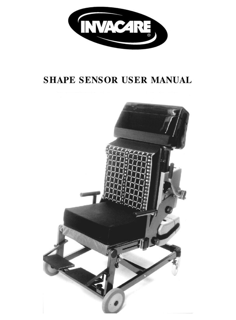Invacare SHAPE SENSOR Manual de usuario