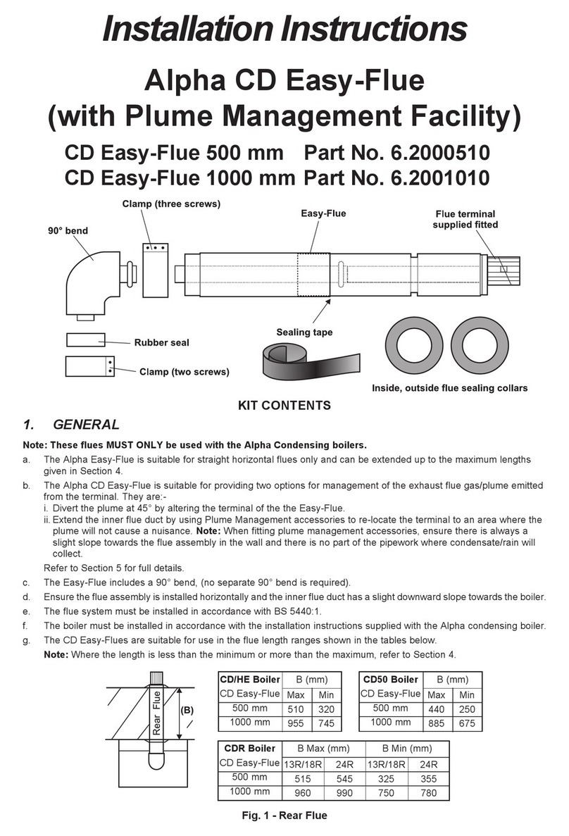 Alpha Alpha CD Easy-Flue Manual de usuario