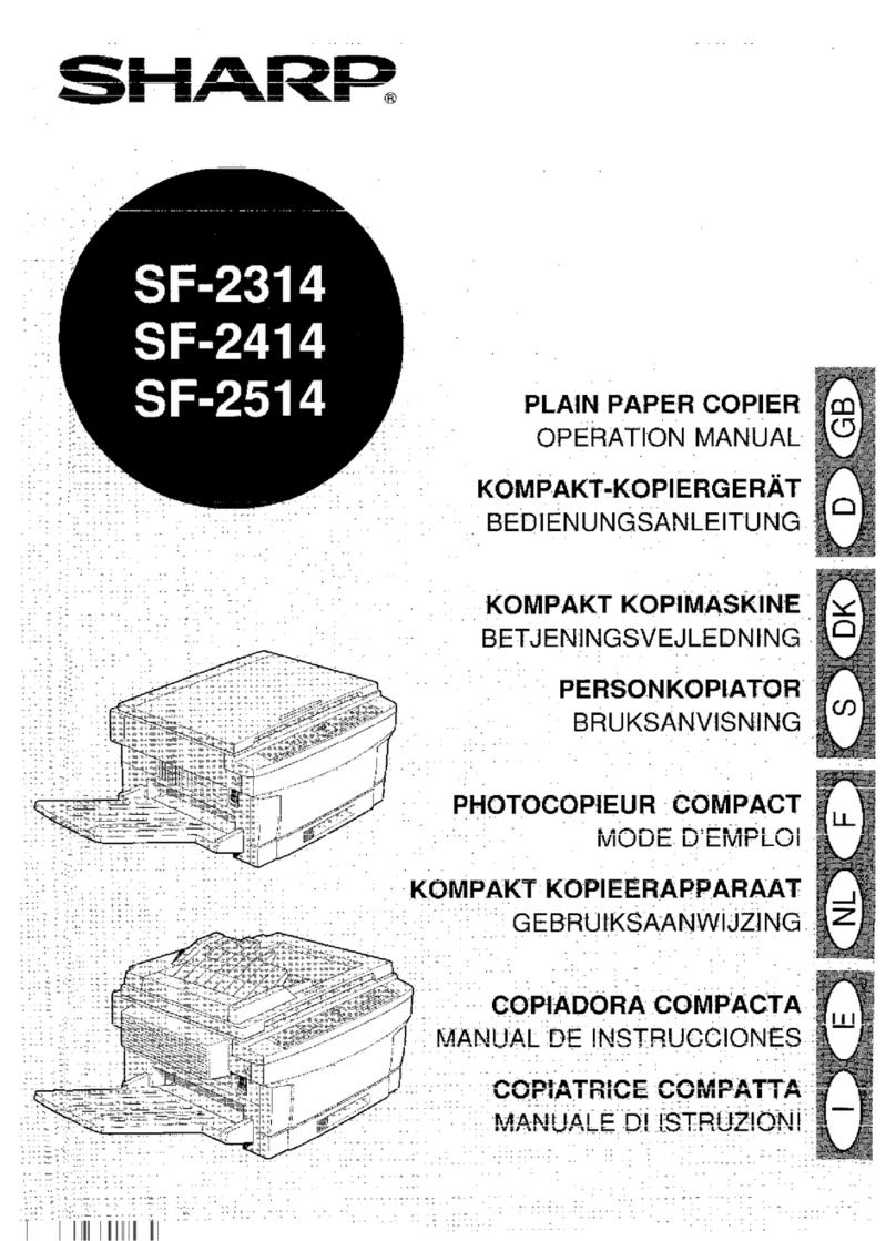 Sharp SF-2314 Manual de usuario