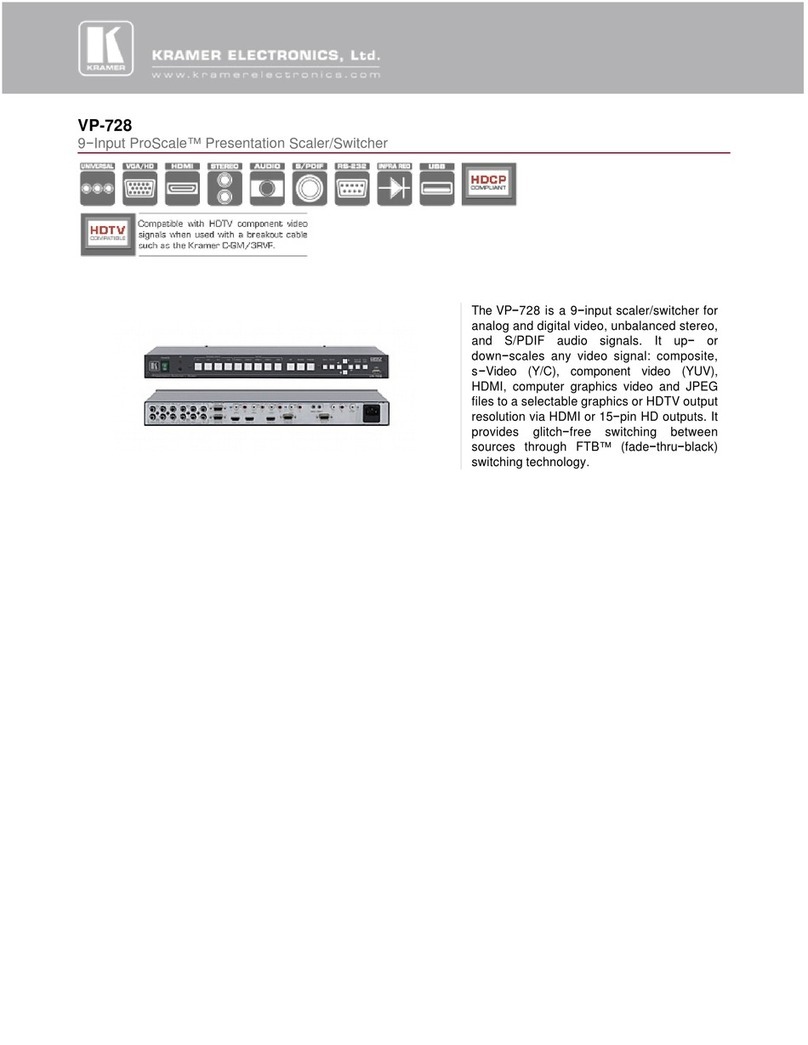 Kramer ProScale VP-728 Manual de usuario