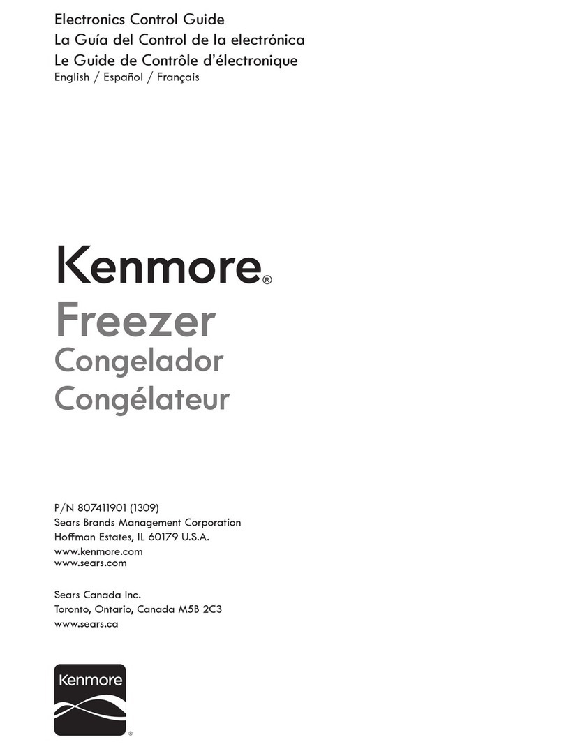 Kenmore Freezer Manual de usuario