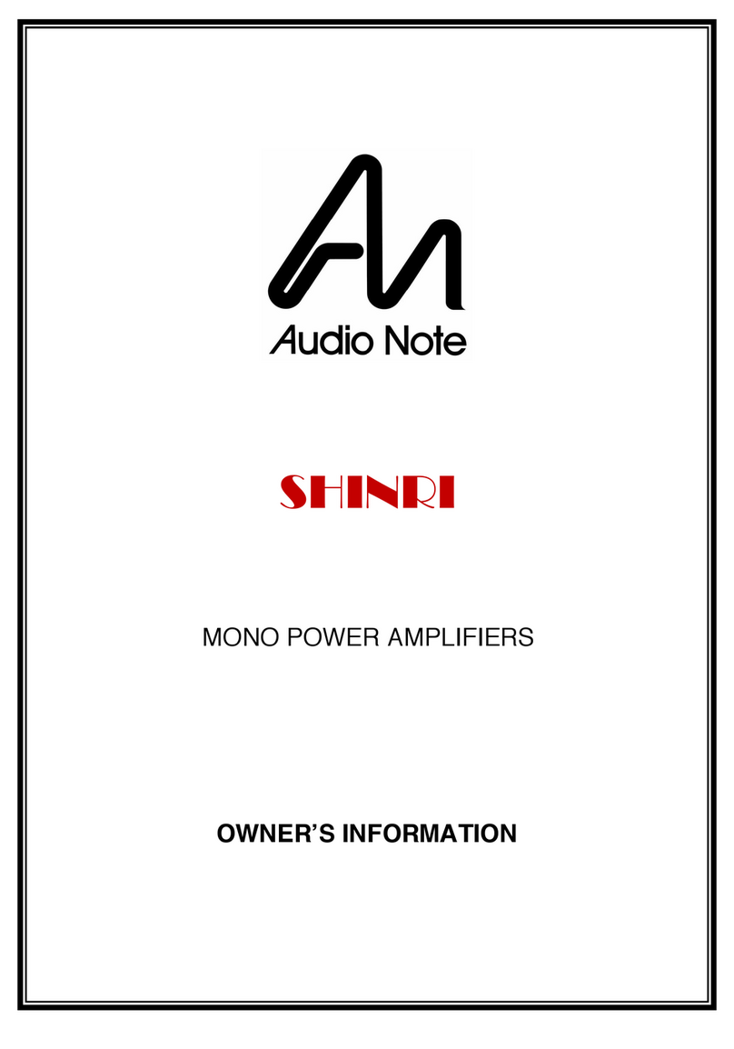 Audio Note Shinri Manual técnico