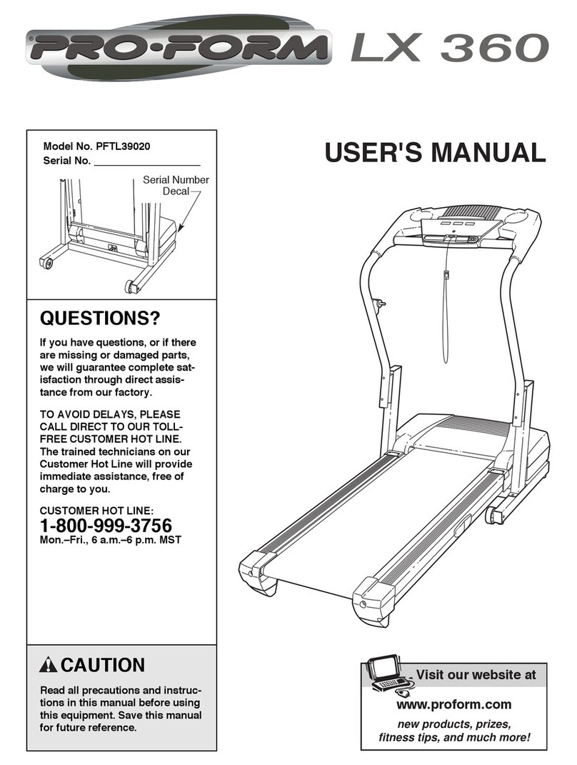Pro-Form LX 360 Manual de usuario