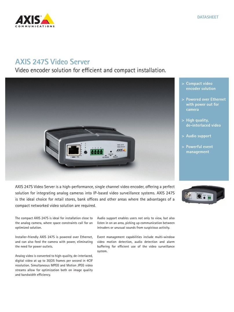 Axis 247S Manual de usuario