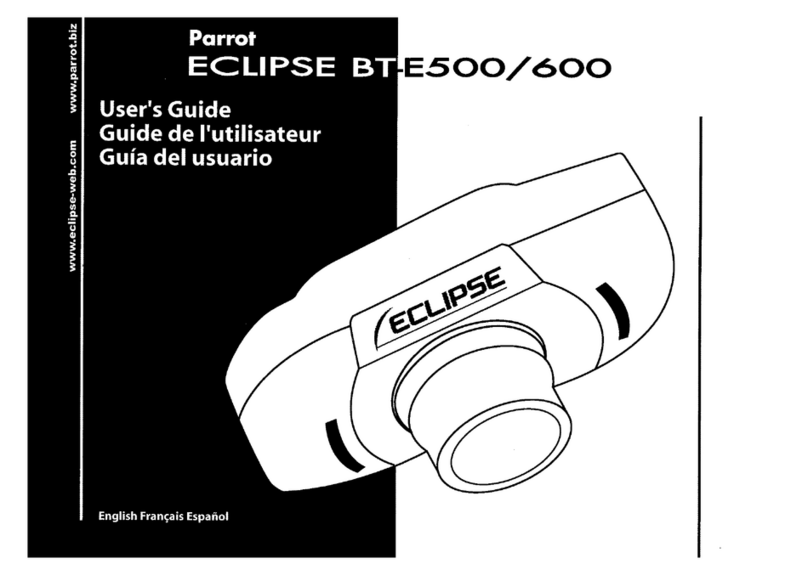 Parrot Eclipse BT-E500 Manual de usuario