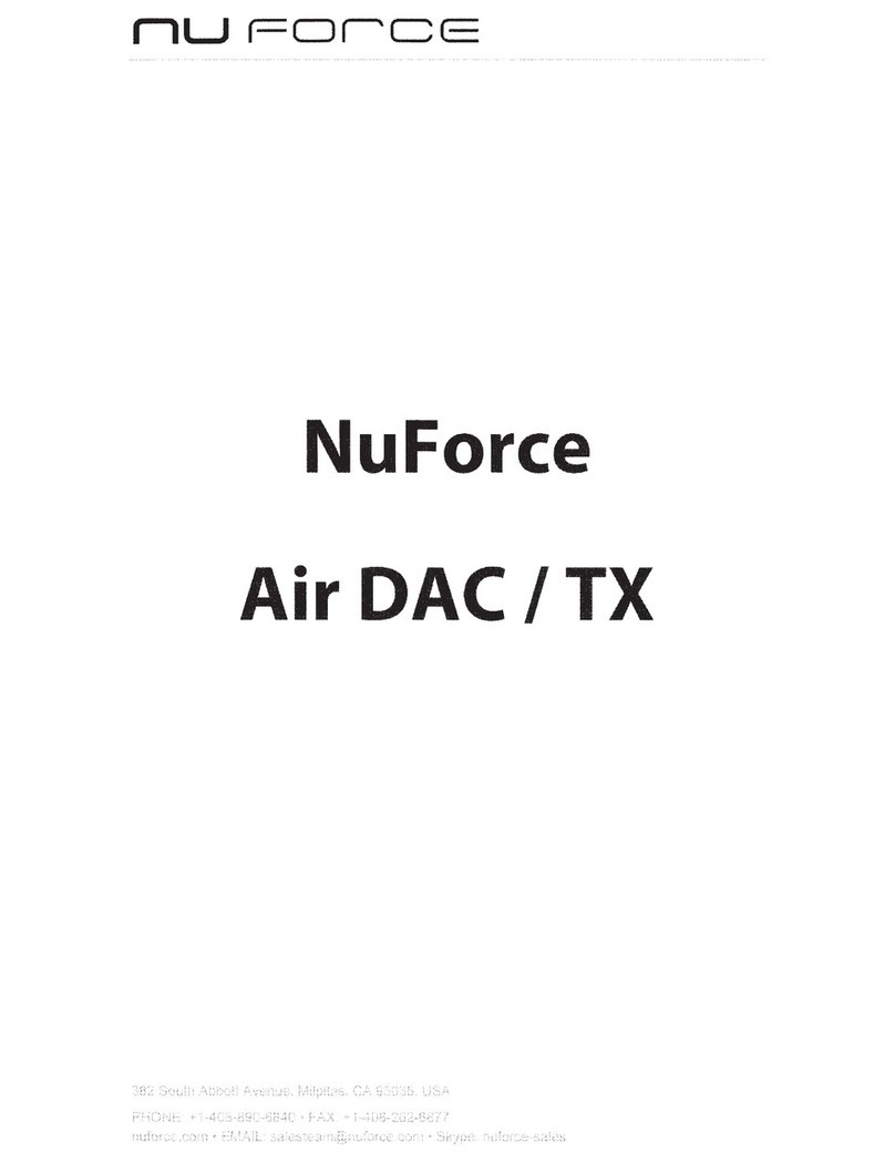 NuForce AirDAC/TX Manual de usuario