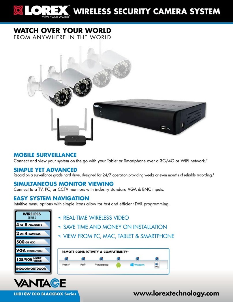 Lorex ELESS SECURITY CAMERA SYSTEM Manual de usuario