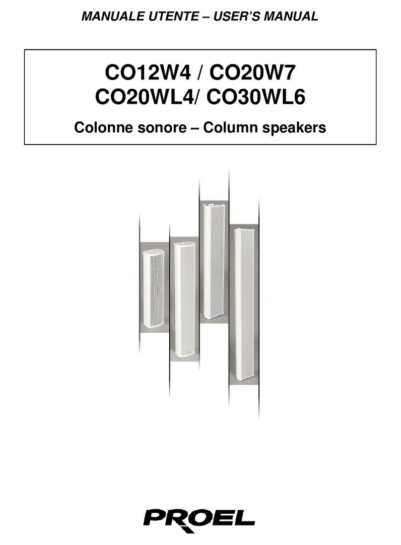 PROEL CO12W4 Manual de usuario