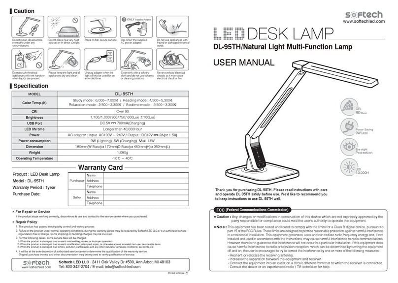 Softech DL-95TH Manual de usuario