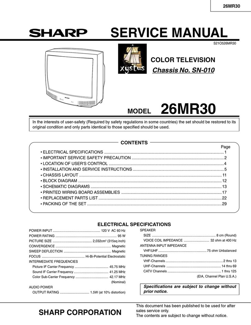 Sharp 26MR30 Manual de usuario