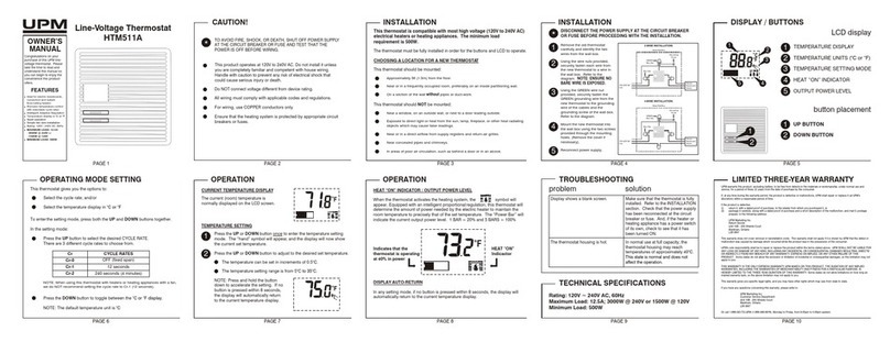 UPM HTM511A Manual de usuario UPM HTM511A Manual de usuario
