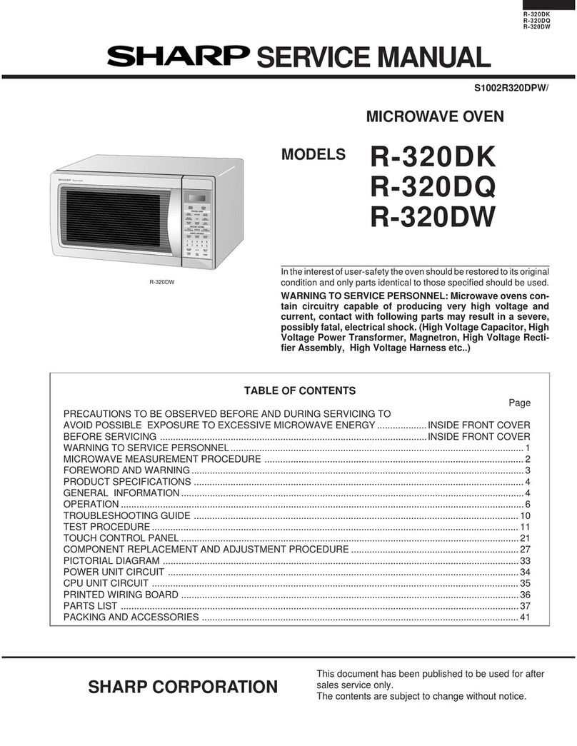 Sharp R-320DK Manual de usuario