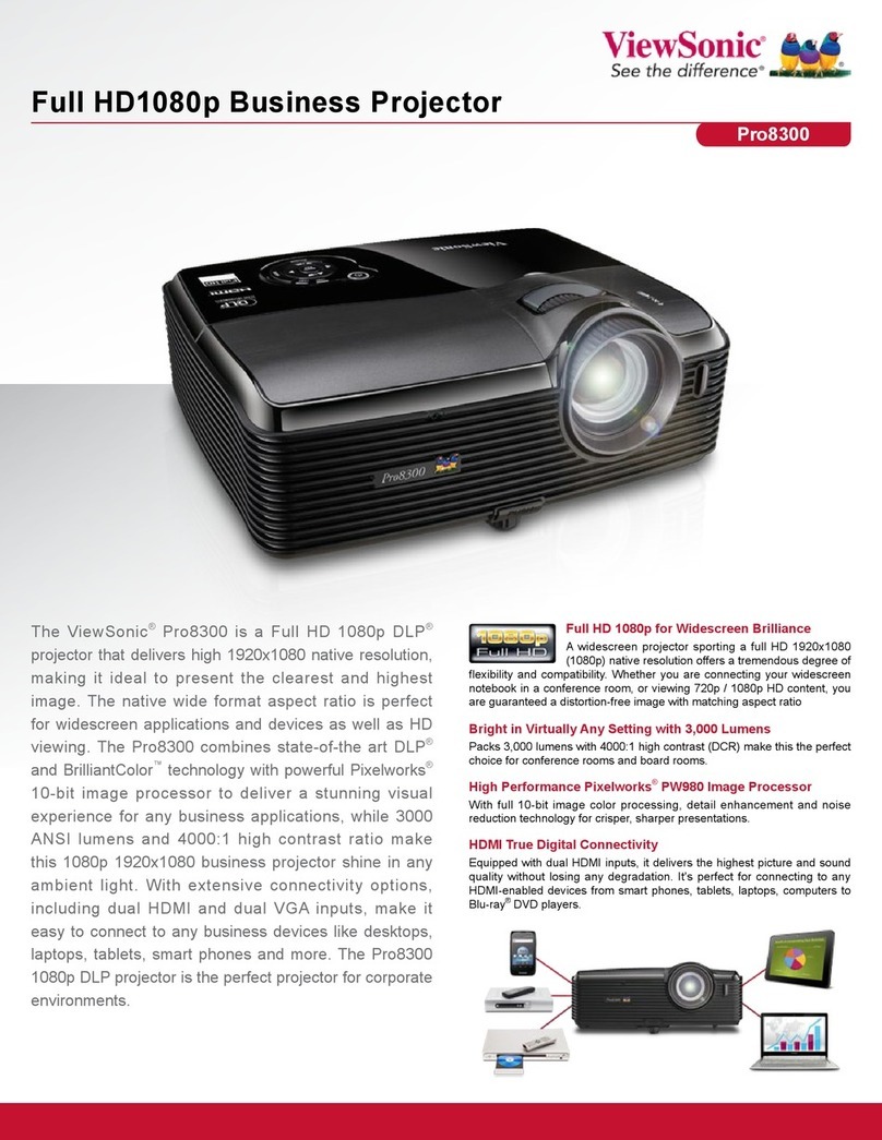 ViewSonic Pro8300 Manual de usuario ViewSonic Pro8300 Manual de usuario
