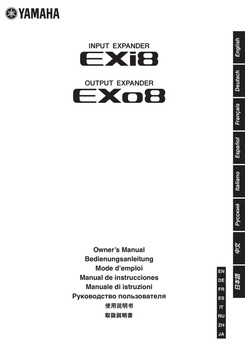 Yamaha EXi8 Manual de usuario