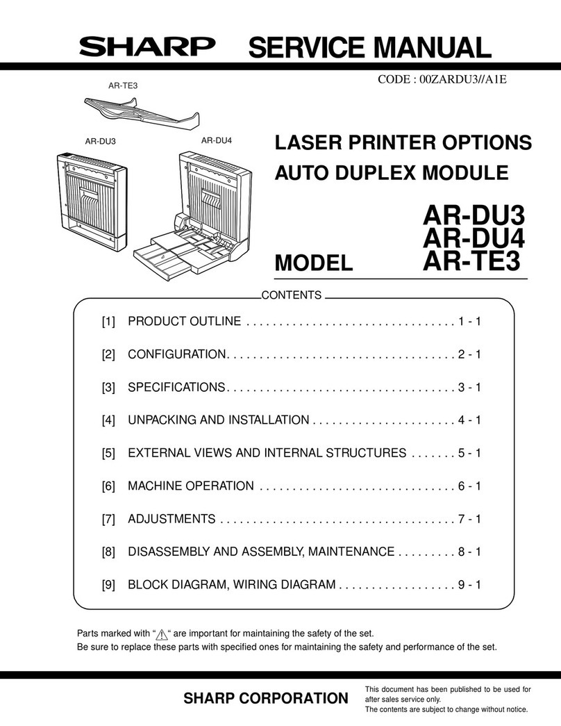 Sharp AR-DU3 Manual de usuario