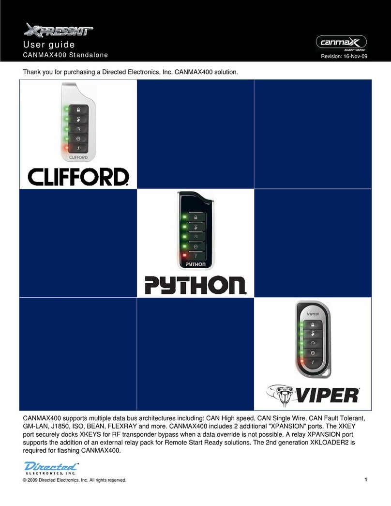 Directed Electronics Xpresskit CANMAX400 Manual de usuario