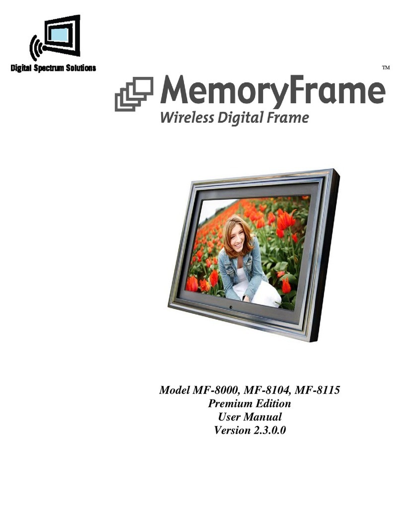 Digital Spectrum Solutions MemoryFrame MF-8000 Manual de usuario