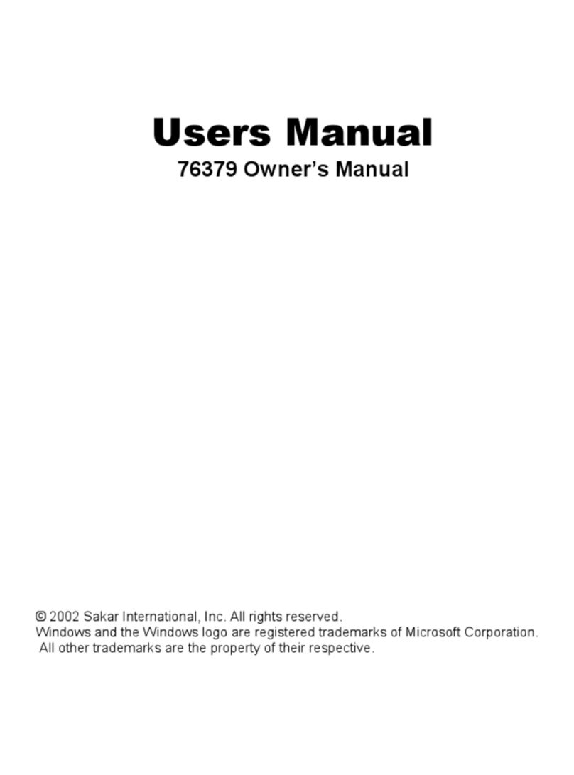 Sakar 76379 Manual de usuario