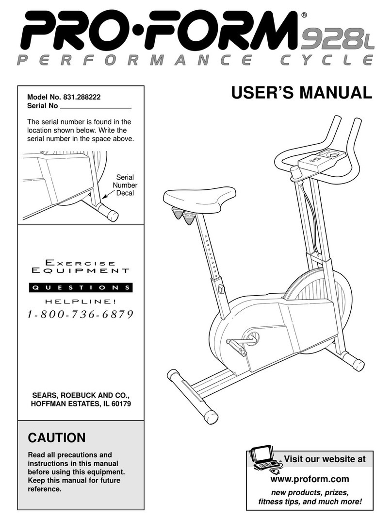 Pro-Form 928L Manual de usuario