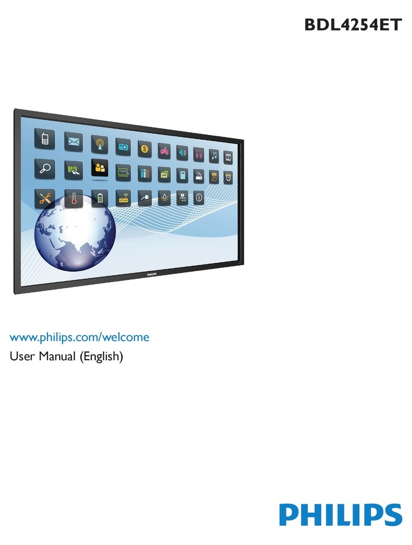 Philips Signage Solutions BDL4254ET Manual de usuario