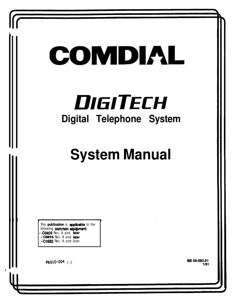 Comdial DIGITECH Guía del usuario