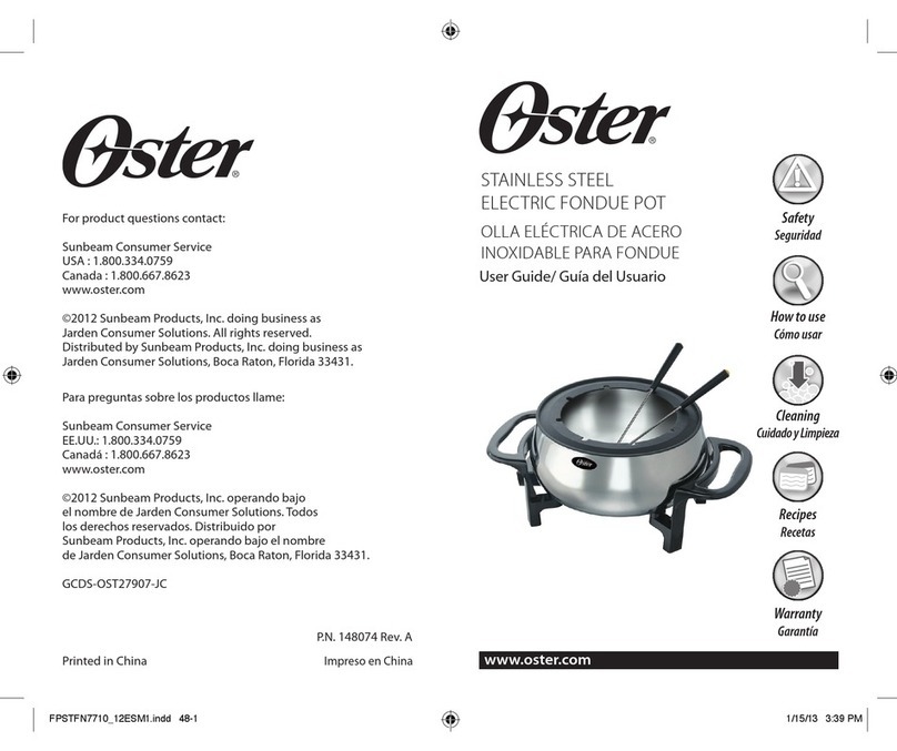 Oster FPSTFN7710 Manual de usuario