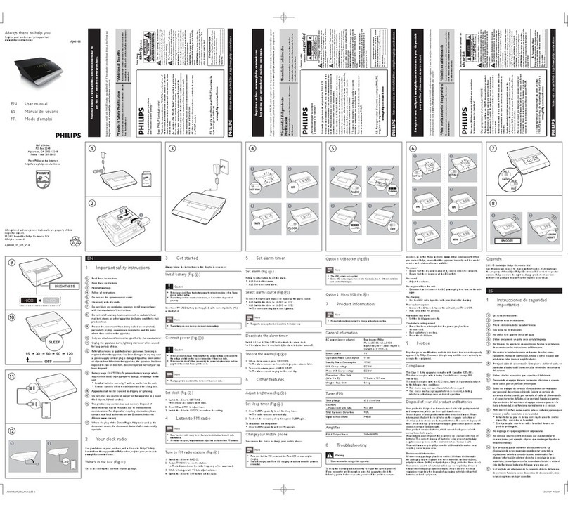 Philips AJ4000B Manual de usuario
