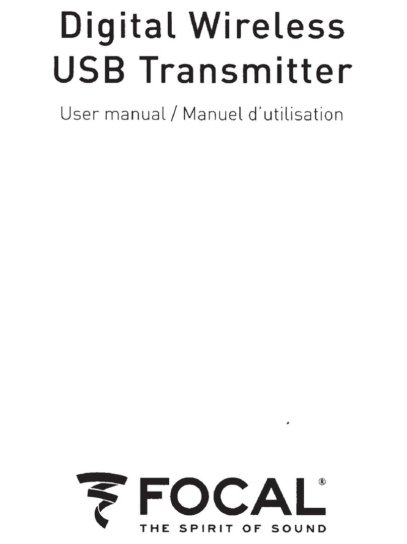 Focal Digital Wireless USB Transmitter Manual de usuario